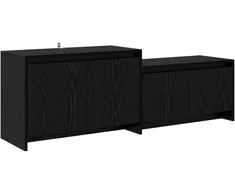 TV staliukas Televizoriaus spintelė 147 x 35 x 50 cm Juodojo ąžuolo