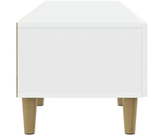 TV staliukas Televizoriaus spintelė 147 x 34,5 x 30 cm Balta