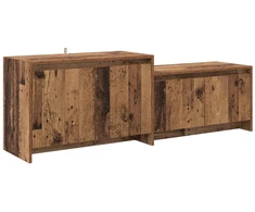 TV staliukas Televizoriaus spintelė 147 x 35 x 50 cm Ąžuolo mediena
