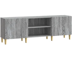 TV staliukas Televizoriaus spintelė 150 x 31 x 50 cm Pilka Sonoma