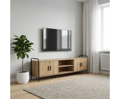 TV staliukas Televizoriaus spintelė 167,5 x 33 x 50 cm Artisano ąžuolo