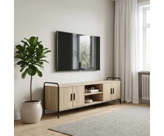 TV staliukas Televizoriaus spintelė 167,5 x 33 x 50 cm Sonoma ąžuolas