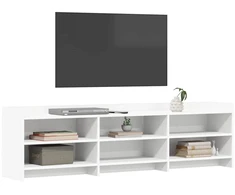 TV staliukas Televizoriaus spintelė 168 x 33 x 47 cm Balta Apdirbta mediena