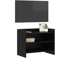 TV staliukas Televizoriaus spintelė 60 x 33 x 47 cm Juodojo ąžuolo