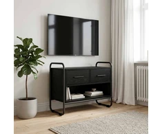 TV staliukas Televizoriaus spintelė 60 x 30 x 50 cm Juodojo ąžuolo