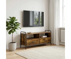 TV staliukas Televizoriaus spintelė 67,5 x 33 x 50 cm Dūminio ąžuolo