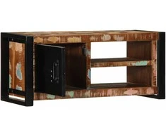 TV staliukas televizoriaus spintelė 80x30x35 cm Regeneruota medžio masyva