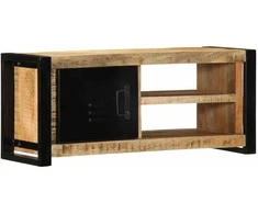TV staliukas televizoriaus spintelė 80x30x35 cm Masyvus Rough Wood Mango