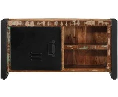 TV staliukas televizoriaus spintelė 80x30x40 cm Regeneruota medžio masyva