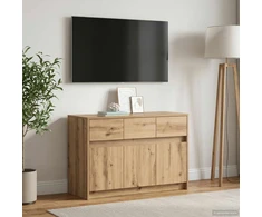 TV staliukas Televizoriaus spintelė 91 x 34 x 61 cm Artisano ąžuolo