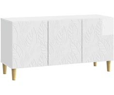 TV staliukas Televizoriaus spintelė 99 x 34,5 x 50 cm Itin blizgi balta