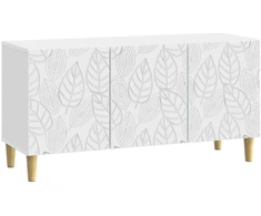 TV staliukas Televizoriaus spintelė 99 x 34,5 x 50 cm Balta Apdirbta mediena