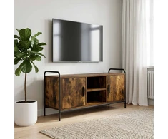 TV staliukas Televizoriaus spintelė 99 x 33 x 50 cm Dūminio ąžuolo