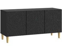 TV staliukas Televizoriaus spintelė 99 x 34,5 x 50 cm Juoda Apdirbta mediena