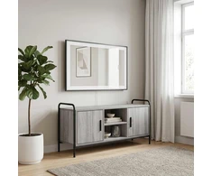 TV staliukas Televizoriaus spintelė 99 x 33 x 50 cm Pilka Sonoma