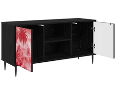 TV staliukas Televizoriaus spintelė AACHEN 102 x 33 x 51 cm Juodojo ąžuolo
