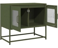TV staliukas televizoriaus spintelė alyvuogių žalia 68x39x60,5 cm