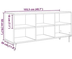 TV staliukas Televizoriaus spintelė 103,5 x 30 x 50 cm Amatininkų ąžuolas