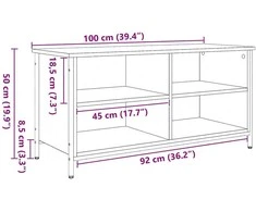 TV staliukas Televizoriaus spintelė 100 x 40 x 50 cm Amatininkų ąžuolas
