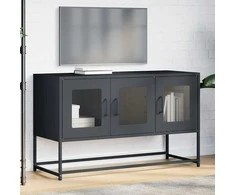 TV staliukas televizoriaus spintelė antracitas šaltai valcuotas plienas