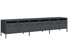 TV staliukas Televizoriaus spintelė, antracito, 202x39x43,5cm, plienas