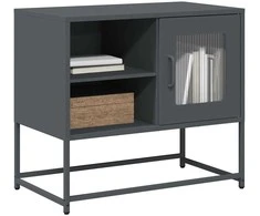 TV staliukas Televizoriaus spintelė, antracito, 68x39x60,5cm, plienas