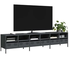 TV staliukas Televizoriaus spintelė, antracito, 202x39x43,5cm, plienas
