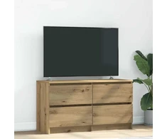 TV staliukas Televizoriaus spintelė, artisano ąžuolo, 100x35x54 cm, mediena