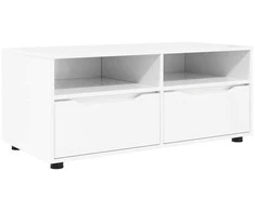 TV staliukas Televizoriaus spintelė 100 x 48 x 43 cm Aukštai blizganti balta