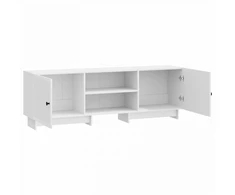 TV staliukas Televizoriaus spintelė 150 x 31 x 50 cm Itin blizgi balta