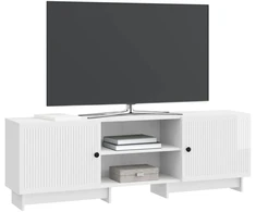 TV staliukas Televizoriaus spintelė Aukšto Blizgesio Baltas 150 x 31 x 50 cm