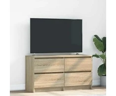 TV staliukas Televizoriaus spintelė, ąžuolo, 100x35x54 cm, apdirbta mediena