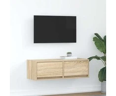TV staliukas Televizoriaus spintelė, ąžuolo, 80x31x25,5cm, apdirbta mediena