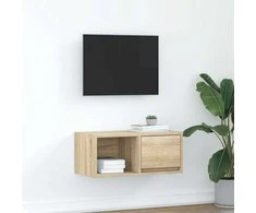 TV staliukas Televizoriaus spintelė, ąžuolo, 60x31x25,5 cm, apdirbta mediena