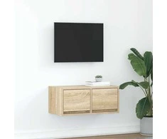 TV staliukas Televizoriaus spintelė, ąžuolo, 60x31x25,5 cm, apdirbta mediena