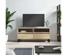 TV staliukas Televizoriaus spintelė, ąžuolo, 100x34,5x44,5cm, mediena