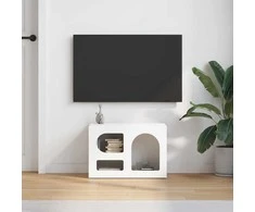 TV staliukas Televizoriaus spintelė ELST 60 x 35 x 40 cm Balta