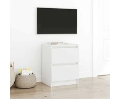 TV staliukas Televizoriaus spintelė, balta, 40x35x54 cm, apdirbta mediena