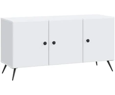 TV staliukas Televizoriaus spintelė Balta 99 x 34,5 x 50 cm Apdirbta mediena