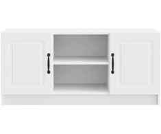 TV staliukas Televizoriaus spintelė Balta 102 x 34,5 x 47 cm