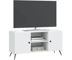 TV staliukas Televizoriaus spintelė Balta 102 x 34,5 x 50 cm