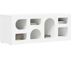 TV staliukas Televizoriaus spintelė Balta 100 x 35 x 40 cm Apdirbta mediena