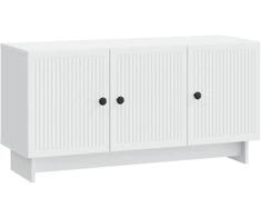 TV staliukas Televizoriaus spintelė Balta 99 x 34,5 x 50 cm Apdirbta mediena