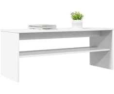 TV staliukas Televizoriaus spintelė Balta 100 x 35 x 40 cm Apdirbta mediena