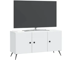 TV staliukas Televizoriaus spintelė Balta 99 x 34,5 x 50 cm Apdirbta mediena