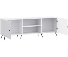 TV staliukas Televizoriaus spintelė 150 x 31 x 50 cm Balta Apdirbta mediena