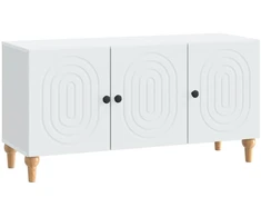 TV staliukas Televizoriaus spintelė Balta 99 x 34,5 x 50 cm Apdirbta mediena