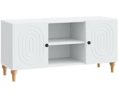 TV staliukas Televizoriaus spintelė Balta 102 x 34,5 x 50 cm