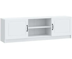TV staliukas Televizoriaus spintelė Balta 150 x 31 x 47 cm Apdirbta mediena