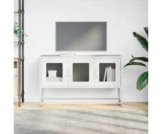 TV staliukas televizoriaus spintelė balta 100,5x39x60,5 cm